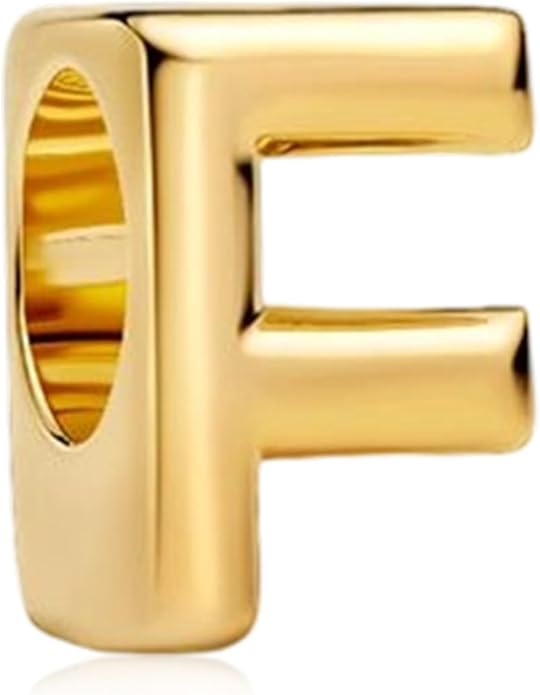 S925 A-Z 14K Gold Plated Initial Letter Alphabet Charms for Pandora Bracelets and Necklaces Women, Gifts for Couple Family Friend on Birthday Anniversary Christmas Mothers Valentine's Day Grad