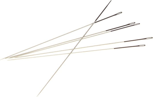 The Beadsmith ColorEYES Beading Needles, Size 10, 1 Card (6 Needles), Black Colored Tip for Easy Identification of Size, Use for Loom Weaving Bead Work, Off-Loom Stitch & Jewelry Making w/Seed Beads