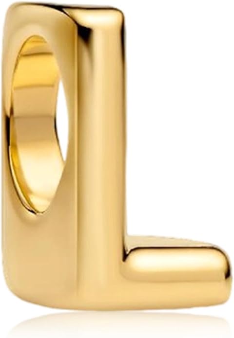 S925 A-Z 14K Gold Plated Initial Letter Alphabet Charms for Pandora Bracelets and Necklaces Women, Gifts for Couple Family Friend on Birthday Anniversary Christmas Mothers Valentine's Day Grad