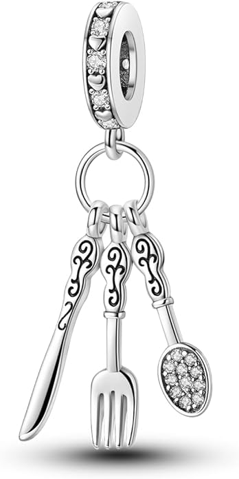 NARMO Charms for Bracelets 925 Sterling Silver Star Dangle Charms Car Keys Lipstick Dangle Charm Beads for Women Bracelets Necklace