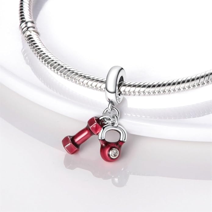 HONGRUI 925 Sterling Silver Charm for Bracelets Necklace Fashion Heart Bow Flower Family Butterfly Pendant Bead Charm for Women Festival jewelry gifts