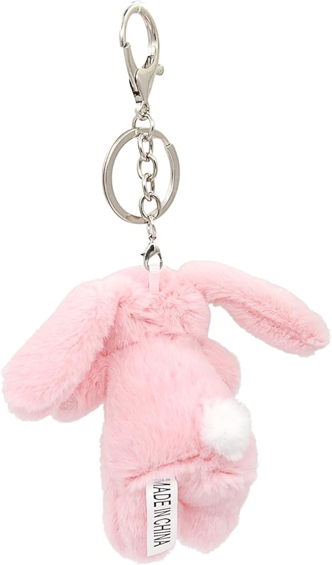 Cute Bunny Bag Charm, Kawaii Bunny Keychain 3.5" Inch Mini Rabbit Purse Charm Decoration for Women Girls