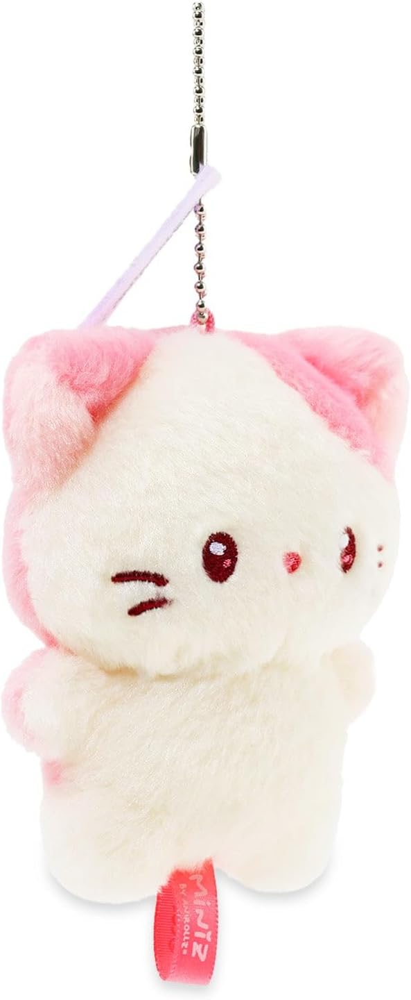 Anirollz Miniz Plush Charm Cute Stuffed Animal Keychain Kawaii Mini Bag Accessory Collectible Pocket Toy for Kids & Adults