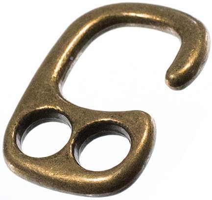 Paracord Planet Two Hole Clasps – Hook, Bronze (10 Pack)