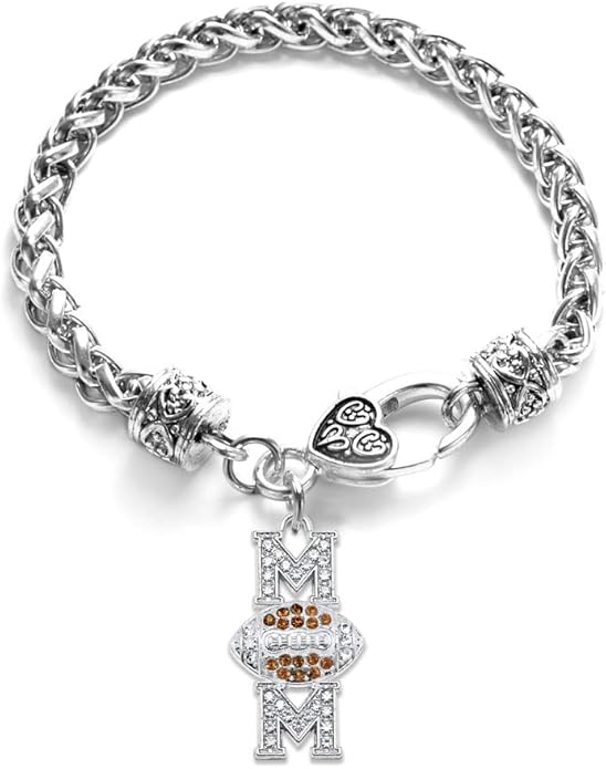 Inspired Silver - Silver Customized Charm Bracelet with Cubic Zirconia Jewelry
