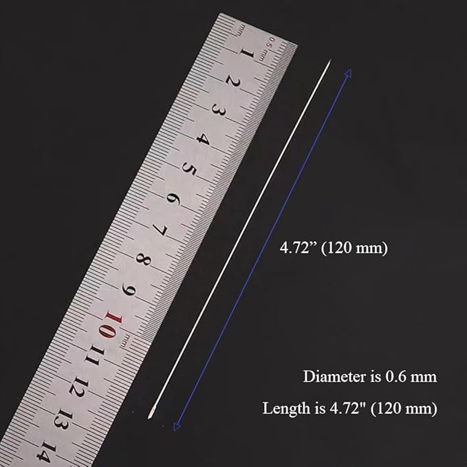 10Pcs Lei Needle for Leis Making, 4.7 Inch Large Eye Sewing Beading Needle for Art Craft Long Lei Needle to Make Hawaiian Flower Lei for Graduation Wedding Birthday Party, Dia 0.6mm, LXLVOUEG