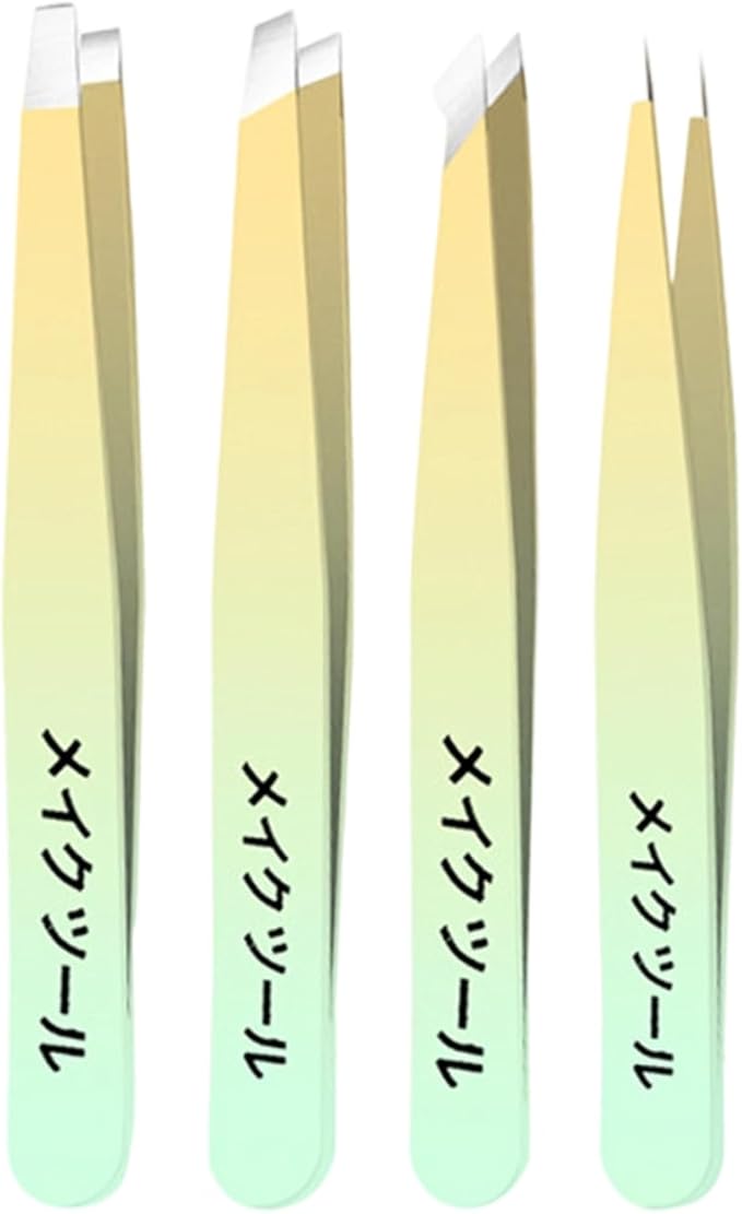 Tweezer Set Professional Stainless Steel Tweezers For Eyebrow Precisions For Facials Hair Splinters Ingrown Hair Removal Eyebrow Tweezers