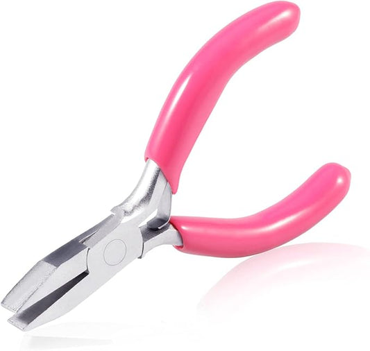 SPEEDWOX Mini Pink Nose Pliers, 3 Inch Duckbill Pliers for Jewelry Making, DIY Craft & Hobby Supplies