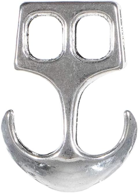 Paracord Planet Two Hole Clasps – Anchor, Silver (10 Pack)