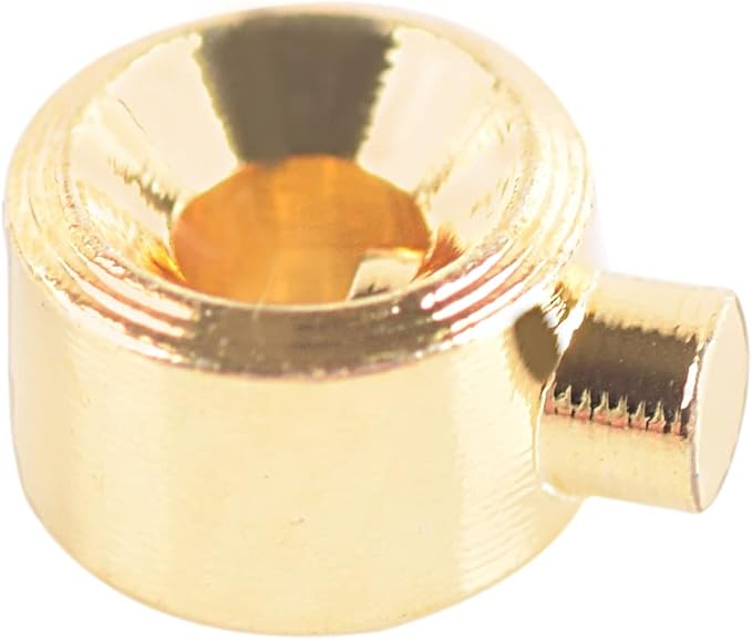 KONMAY 30pcs Stopper Crimp Beads for Bracelets and Necklaces, 18K Gold Plated Golden 3.2mm Locker Seperator Beads, Positioning Spacer Beads for Jewelry Making