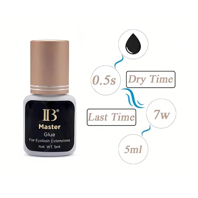IB Beauty Glue New IB Lash Eyelash Extension Master Glue 0.5S Dry Long Last Korea Original Adhesive Supplies Strong Cola 5ml Professional Salon Use by Lava