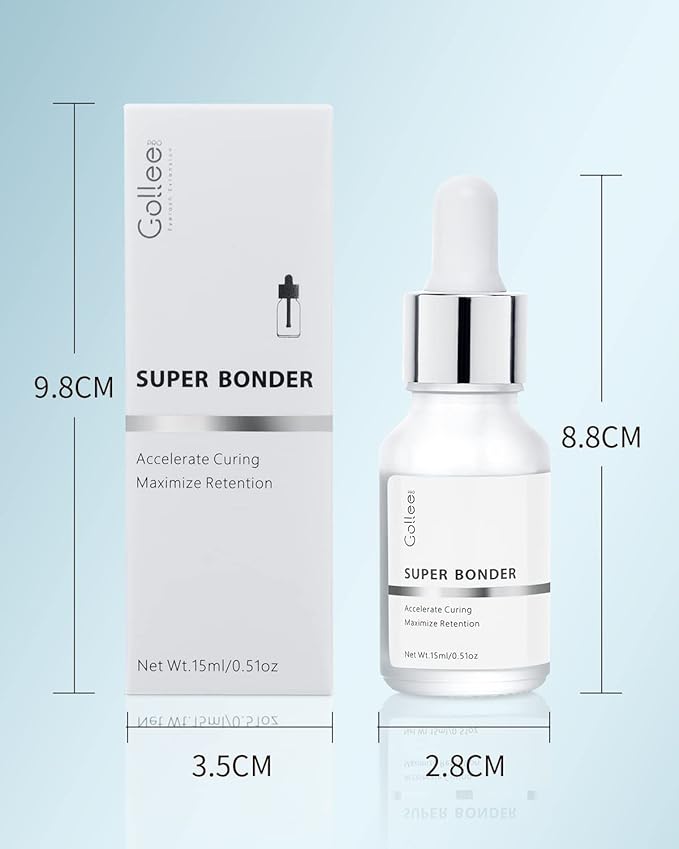 Lash Bonder for Eyelash Extensions, Lash Retention Sealant Eyelash Lash Glue Super Bonder for Lash Extensions Glue Accelerator Cure Solution Lash Extension Lash Super Bonder -15ML