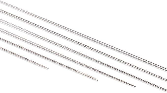 Craftdady 10Pcs Big Eye Beading Needles 4.92-Inch Stainless Steel Collapsible Embroidery Sewing Needles for Jewelry Making