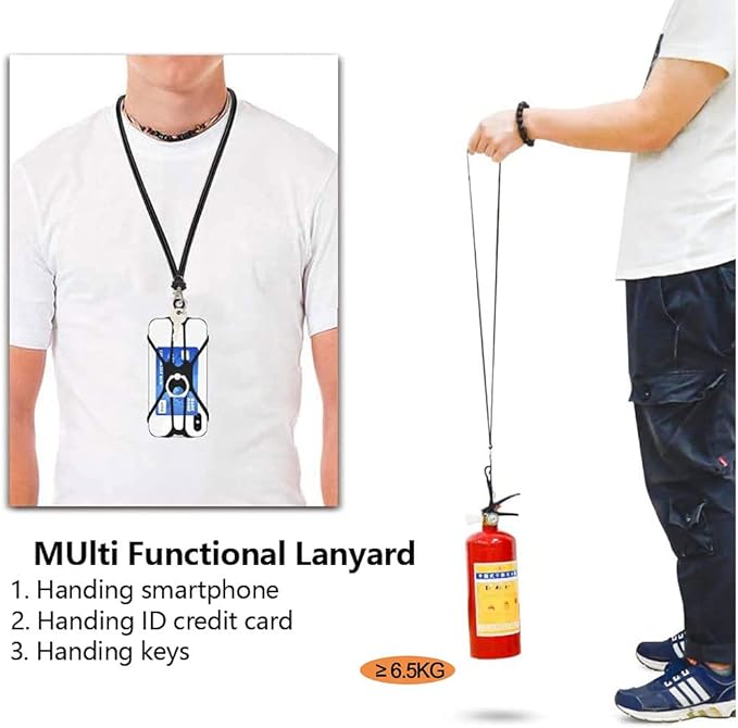 Cell Phone Lanyard Crossbody with Adjustable Neck Strap and Phone Ring Grip,Universal Lanyard for iPhone Lanyards