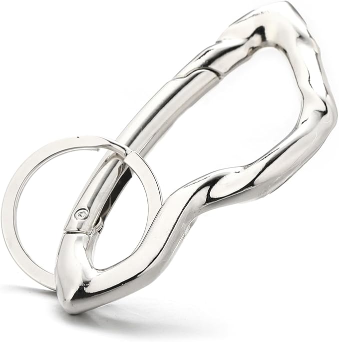 Cute Y2K Carabiner Keychain Clips Irregular Cool Multi-Use Large Heavy Duty Carabiner Hook Key Ring Outdoor Accessories Buckle