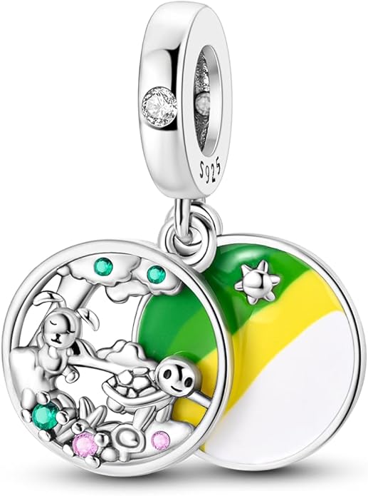 NARMO Charms for Bracelets 925 Sterling Silver Star Dangle Charms Car Keys Lipstick Dangle Charm Beads for Women Bracelets Necklace