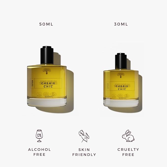 Eternal perfume oils Cherie Chic Perfumes for women Inspired by D.e.l.i.n.a womens perfume Long Lasting perfume for men Unisex Designer Perfume 1.69 FL Oz with 1 FL Oz (Pack of 2)