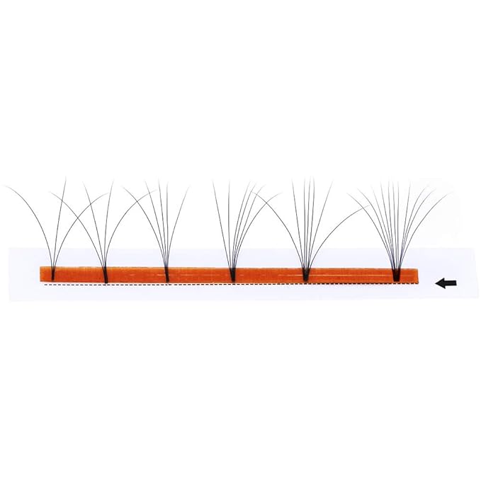 Lash Extensions 0.03 20-25mm FADLASH Volume Eyelash Extensions D Curl Easy Fanning Volume Lashes Self Fan Lashes (0.03-D, 20-25mm Mixed Tray)