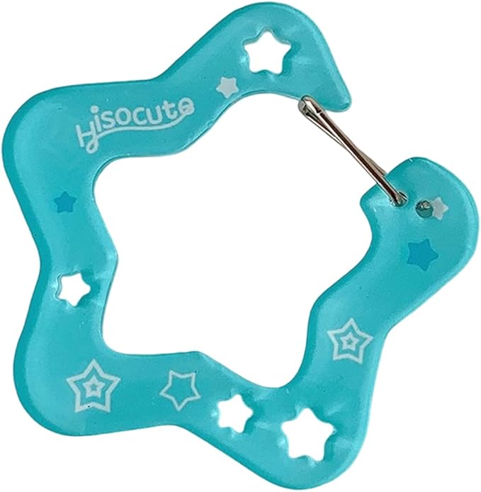 Carabiner Clip for Keys and Small Items Acrylic Pendant for Backpack Handbook Decoration Ita Bag Buckle Accessory