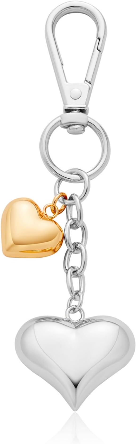 Heart KeyChain for Women Bagchain Gold Silver Fashion Keychains Accessories