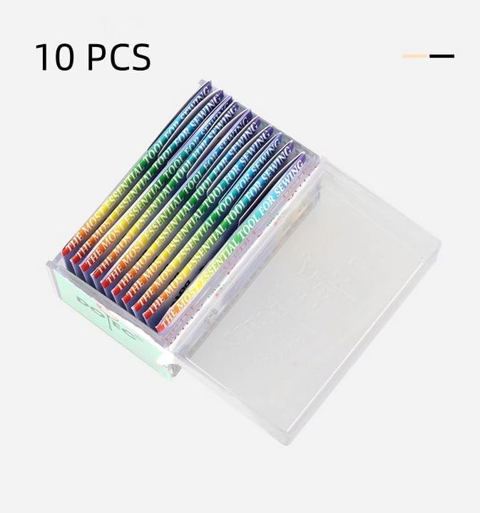 10Pcs Industrial Blindstitch Curve Sewing Needle, Sewing Machine Needles for Repair Replacement(LWx6T 10#）