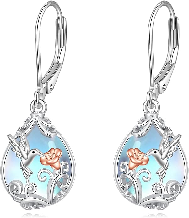 POPLYKE Celtic Filigree Teardrop Drop Dangle Earrings Sterling Silver Leverback Earrings Jewelry for Women