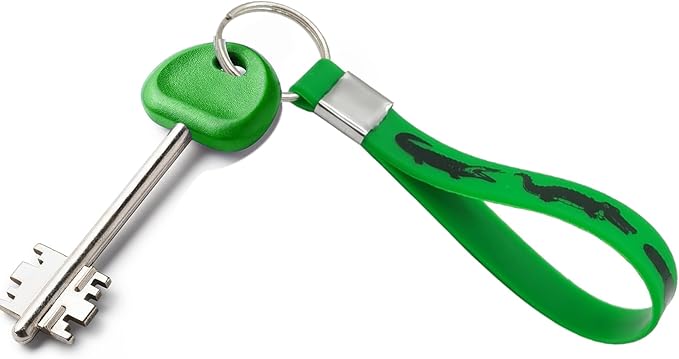 24 Pieces Reptile Crocodile Rubber Keychains Party Favors - Reptile Party Supplies Decorations Gift Prize Goodie Bag Favors Crocodile Silicone Keyrings