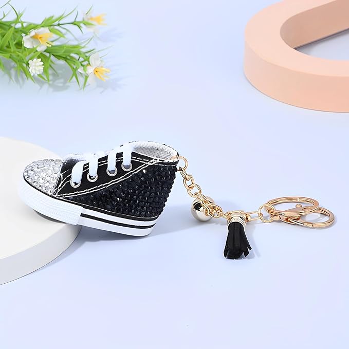 Rhinestone Keychain, Sneaker Bag Keychain Bag Pendant Handbag Keychains Accessories Keyring Key Backpack Car Charms