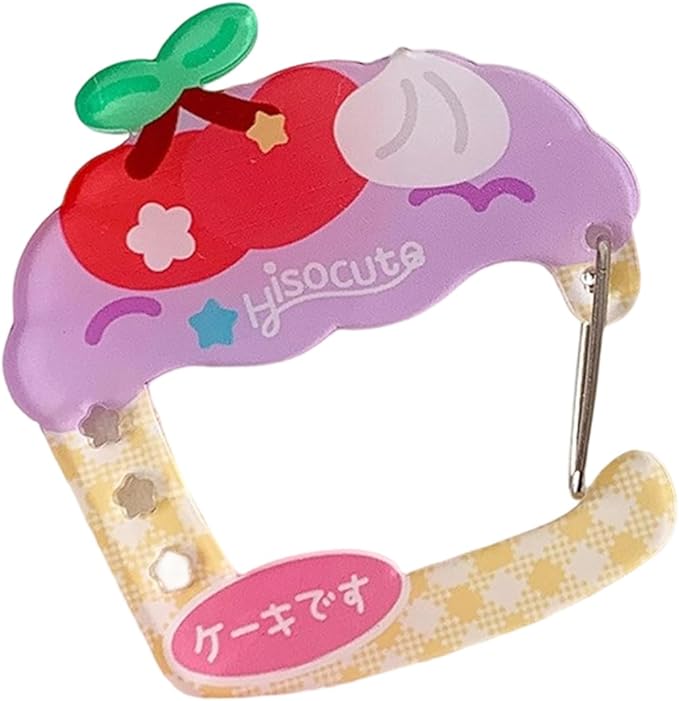 Carabiner Clip for Keys and Small Items Acrylic Pendant for Backpack Handbook Decoration Ita Bag Buckle Accessory
