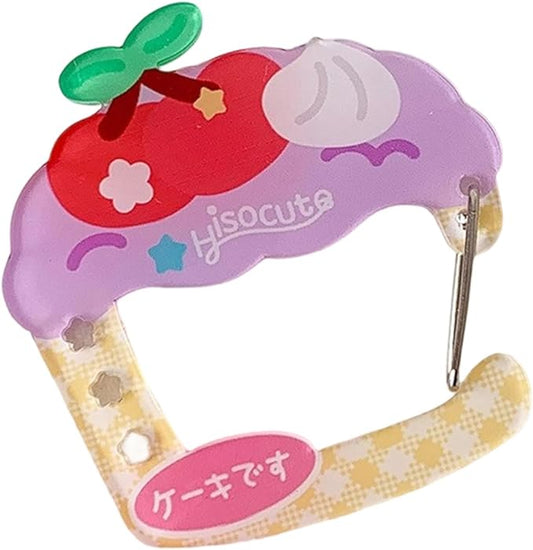 Carabiner Clip for Keys and Small Items Acrylic Pendant for Backpack Handbook Decoration Ita Bag Buckle Accessory