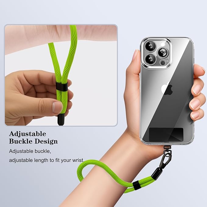 Phone Lanyard, 2 Pack Adjustable Cell Phone Lanyard Hand Phone Wrist Strap with Tether Tabs for Smartphones