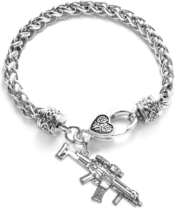 Inspired Silver - Silver Customized Charm Bracelet with Cubic Zirconia Jewelry