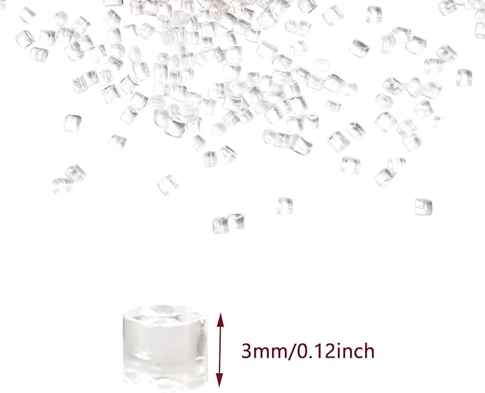 Fakes Ice Cubes, Tiny Fake Ice, Assorted Acrylic Ice Rocks 3 mm 0.98 Pound Clear, Plastic Ice Cubes Miniatures Dollhouse Accessories 440g