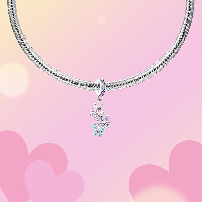 Hamsa Hand Dragon Bible Cross Prayer Charm 925 Sterling Silver Charms Fits Women's Charm Bracelet and Necklace Bead Charms Jewelry Gifts for Sister Friend