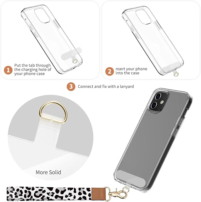 2 Pack Phone Wrist Strap Keychain，Cell Phone Lanyard，for Key Chains Car Keys ID Badges Wallet Camera Wrist Strap