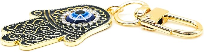Evil Eye Keychain Hamsa Hand keychain Protection Charm for Men Women Car Key Ring Bag Purse Accessories