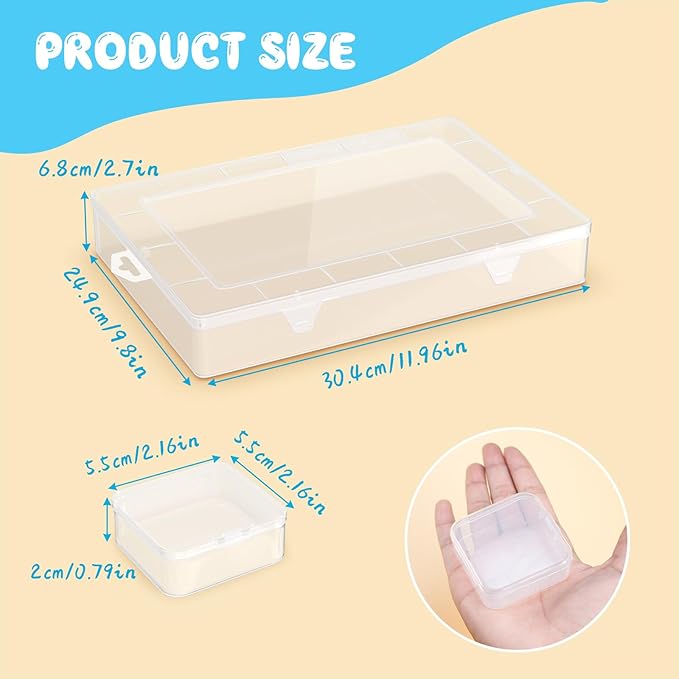 Bead Organizer, 183PCS Small Plastic Bead Organizers and Storage Boxes for Bracelet Making