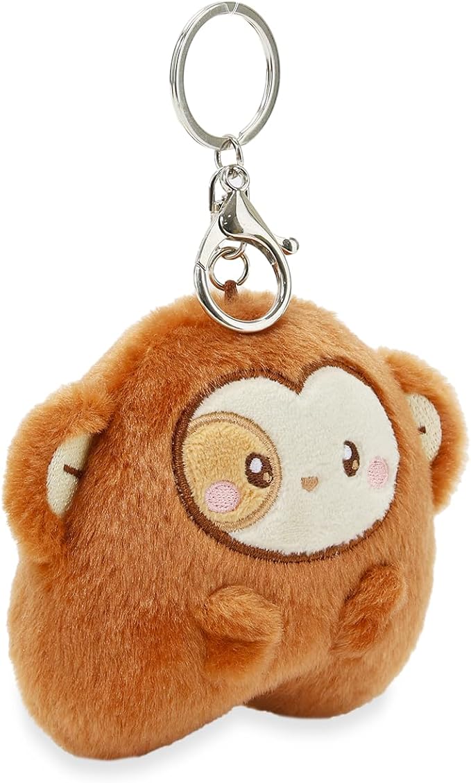 Anirollz Miniz Plush Charm Cute Stuffed Animal Keychain Kawaii Mini Bag Accessory Collectible Pocket Toy for Kids & Adults