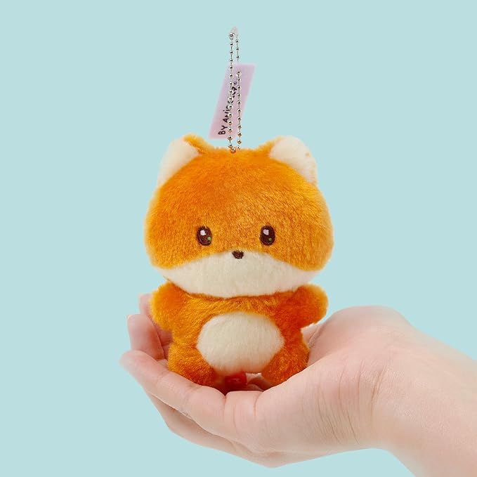 Anirollz Miniz Plush Charm Cute Stuffed Animal Keychain Kawaii Mini Bag Accessory Collectible Pocket Toy for Kids & Adults