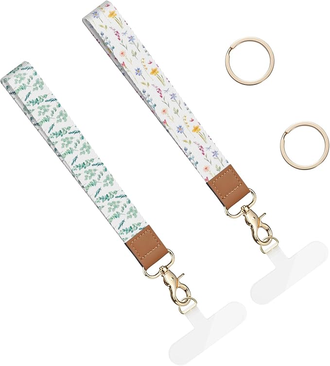 2 Pack Phone Wrist Strap Keychain，Cell Phone Lanyard，for Key Chains Car Keys ID Badges Wallet Camera Wrist Strap