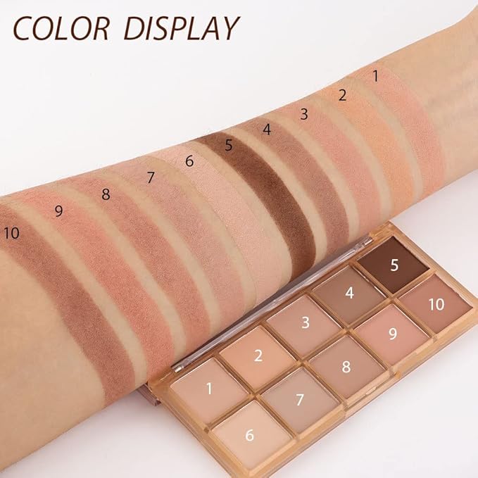 AMY'S DIARY 12Color Light Pink Purple Eyeshadow Palette, Long-Lasting, and Highly Pigmented. Elevate Your Eye Makeup– Unleash Your Unique Style (10 colors 09#)
