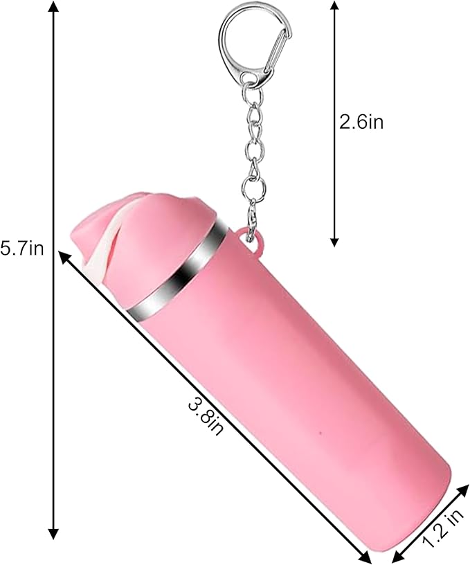 Mini Trendy Bottle Keychain Accessories Compatible with Owala Water Cute Tumbler Cup Chapstick Lip Balm Holder Charms