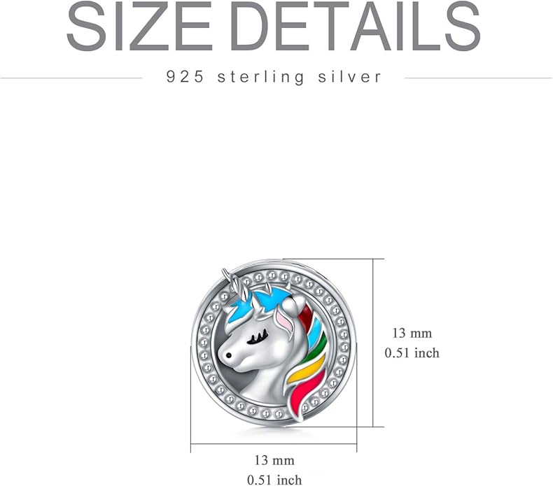 LONAGO 925 Sterling Silver Personalized Photo Charm Fit Compatible for Bracelet Necklace Customized Heart Round Shape Picture Bead