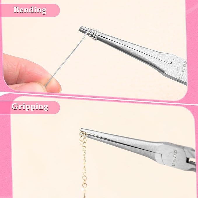 6-Inch Small Needle Nose Pliers for Jewelry Making Precision Extra Long Needle Nose Pliers Smooth Jaws Jewelry Pliers for Bending Wire and Small Object Gripping Jewelry Making Tools