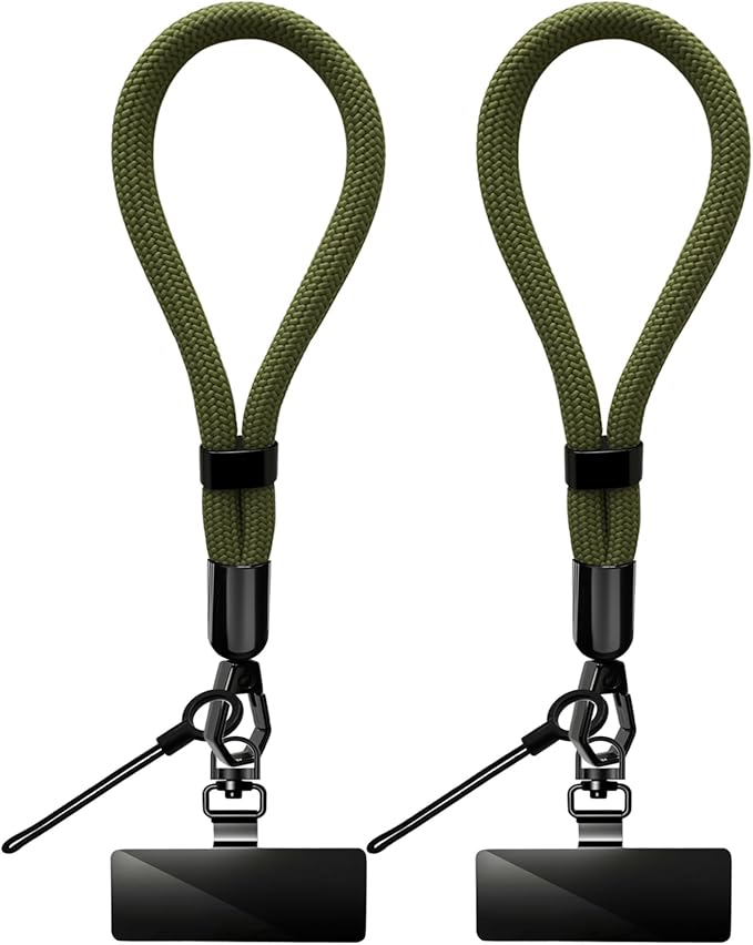 Phone Lanyard, 2 Pack Adjustable Cell Phone Lanyard Hand Phone Wrist Strap with Tether Tabs for Smartphones