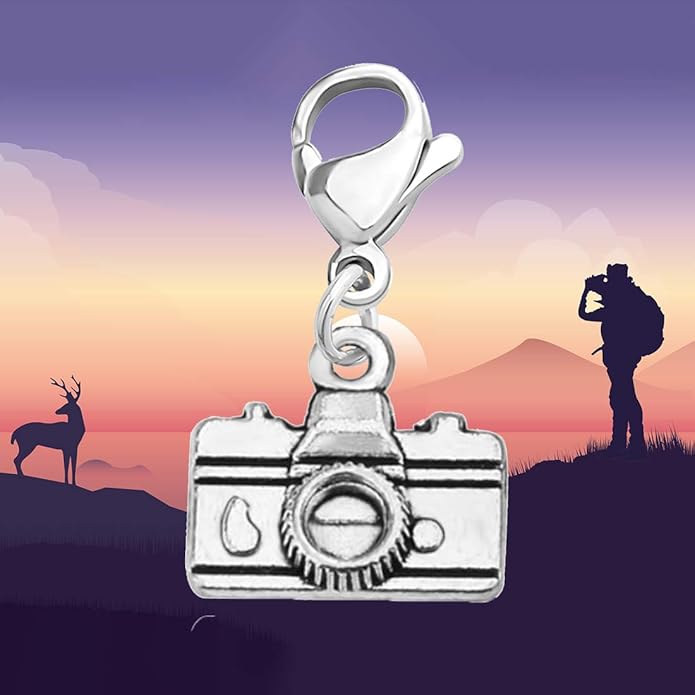 CHOORO Camera Charm Camera lovers Gift Photography Zipper Pull Jewelry Photographer Gift Photographic Charm