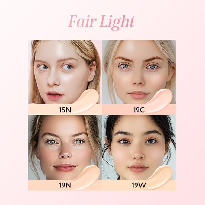 milktouch Cushion Foundation, 24H Flawless Skin, Radiant Shine, No Oxidation, Long-Lasting, Non-Creasing, 60% Hydrating Skincare Infused Korean Foundation (15N Fair Ivory)