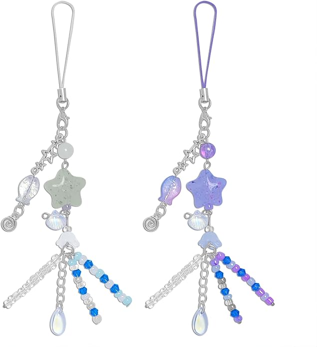 1-4PCS Cute Phone Charms Aesthetic Y2K Cell Phone Charms Strap Pink Strawberry Butterfly Star PhoneCharm Y2K Accessories for Bag Keychain Airpods Camera Pendants Decor