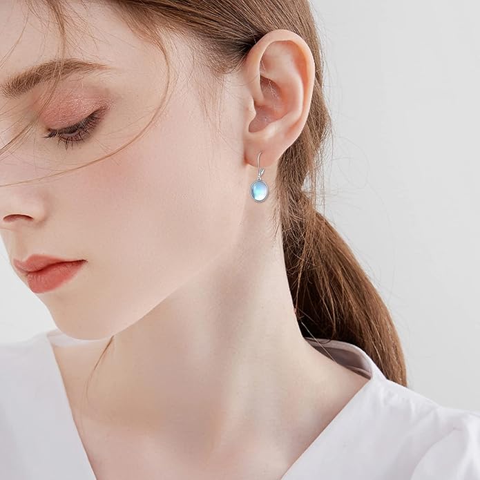 POPLYKE Celtic Filigree Teardrop Drop Dangle Earrings Sterling Silver Leverback Earrings Jewelry for Women