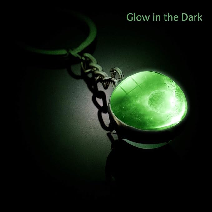JWPavilion Solar System Planet keychain Accessories Pendant Glow In The Dark